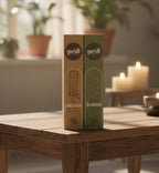 Luxury Incense Pack of 2 Natural Incense Sticks, Devotion Pack (96 Organic Agarbatti Sticks - Sandalwood & Jasmine | Special Home & Office Pack | Free Wooden Stand 100% Organic