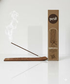 Garima Natural Sandalwood Agarbatti – Charcoal Free Incense Sticks | 48 Sticks | Free Wooden Stand