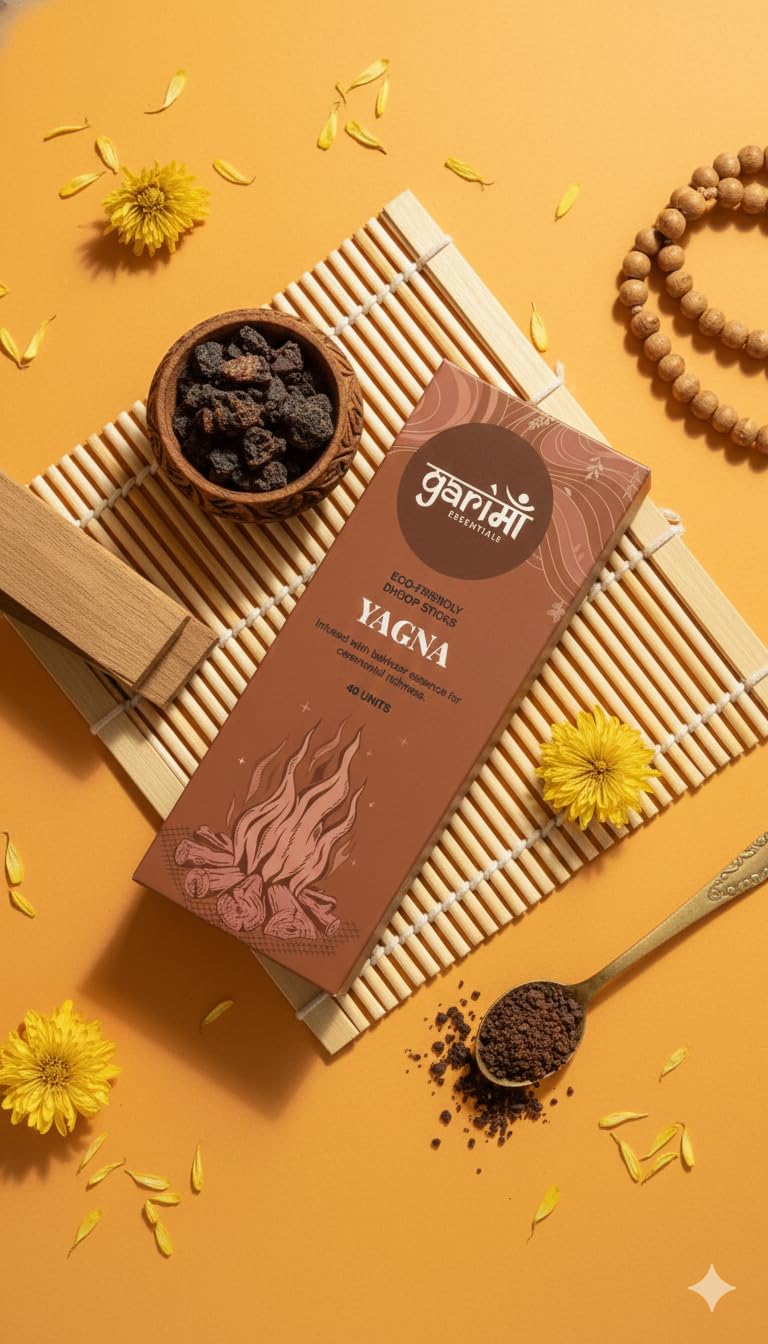 Premium Bambooless Dhoop Sticks Bakhoor Pack of 40 Sticks with Ceramic Stand