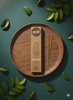 Garima Natural Sandalwood Agarbatti – Charcoal Free Incense Sticks | 48 Sticks | Free Wooden Stand
