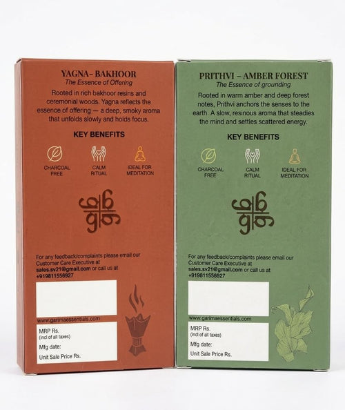 Garima Amber Forest & Bakhoor Dhoop Sticks – Bambooless Combo | 80 Sticks | Free Ceramic Stand