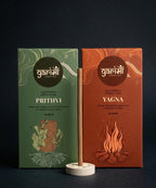 Garima Amber Forest & Bakhoor Dhoop Sticks – Bambooless Combo | 80 Sticks | Free Ceramic Stand