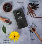 Premium Bambooless Dhoop Sticks Black Oud Pack of 40 Sticks with Ceramic Stand