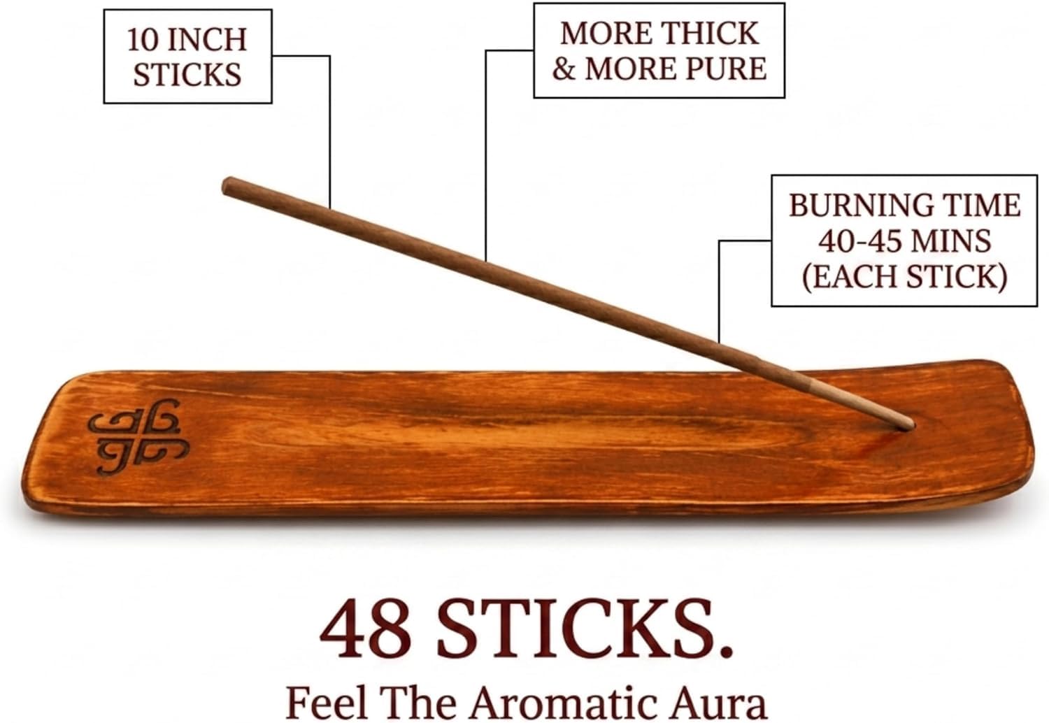 Garima Natural Pineapple Agarbatti – Charcoal-Free Incense Sticks | 48 Sticks | Free Wooden Stand