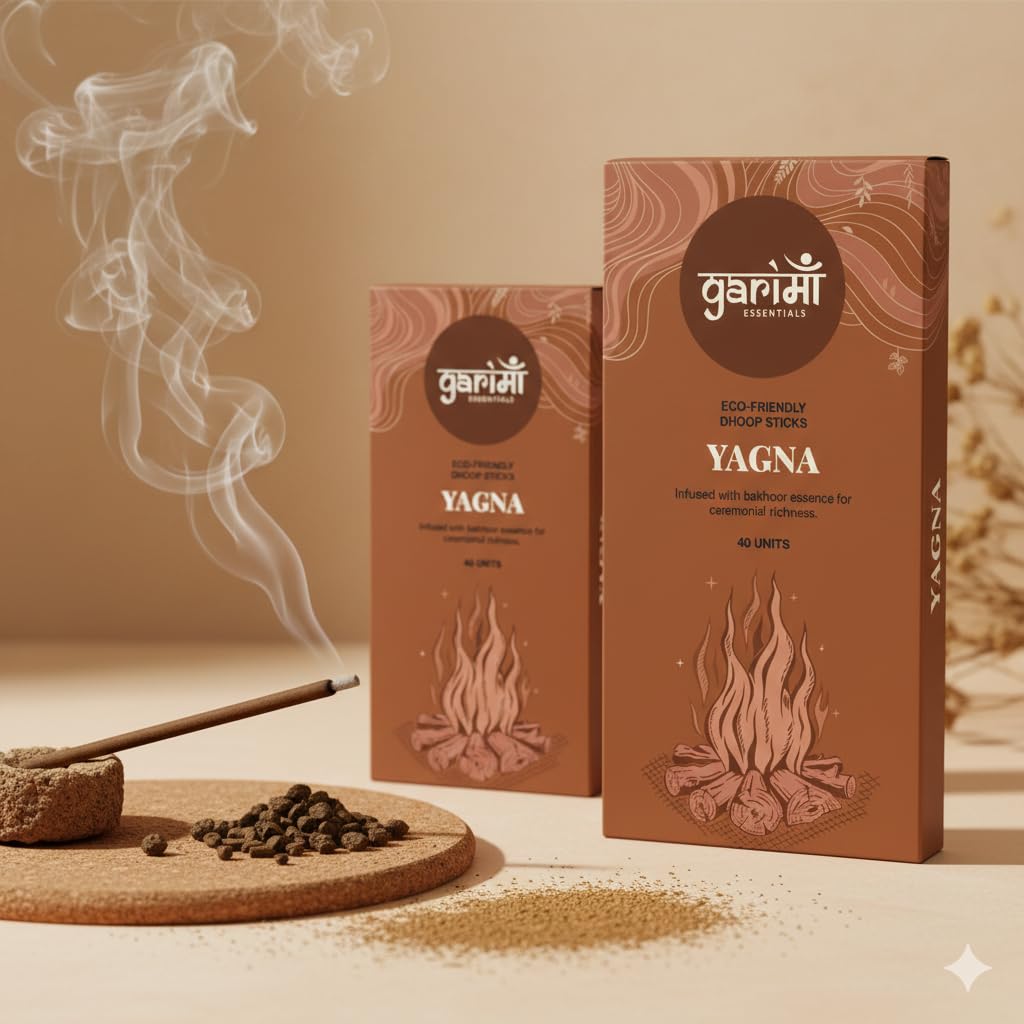 Premium Bambooless Dhoop Sticks Bakhoor Pack of 40 Sticks with Ceramic Stand