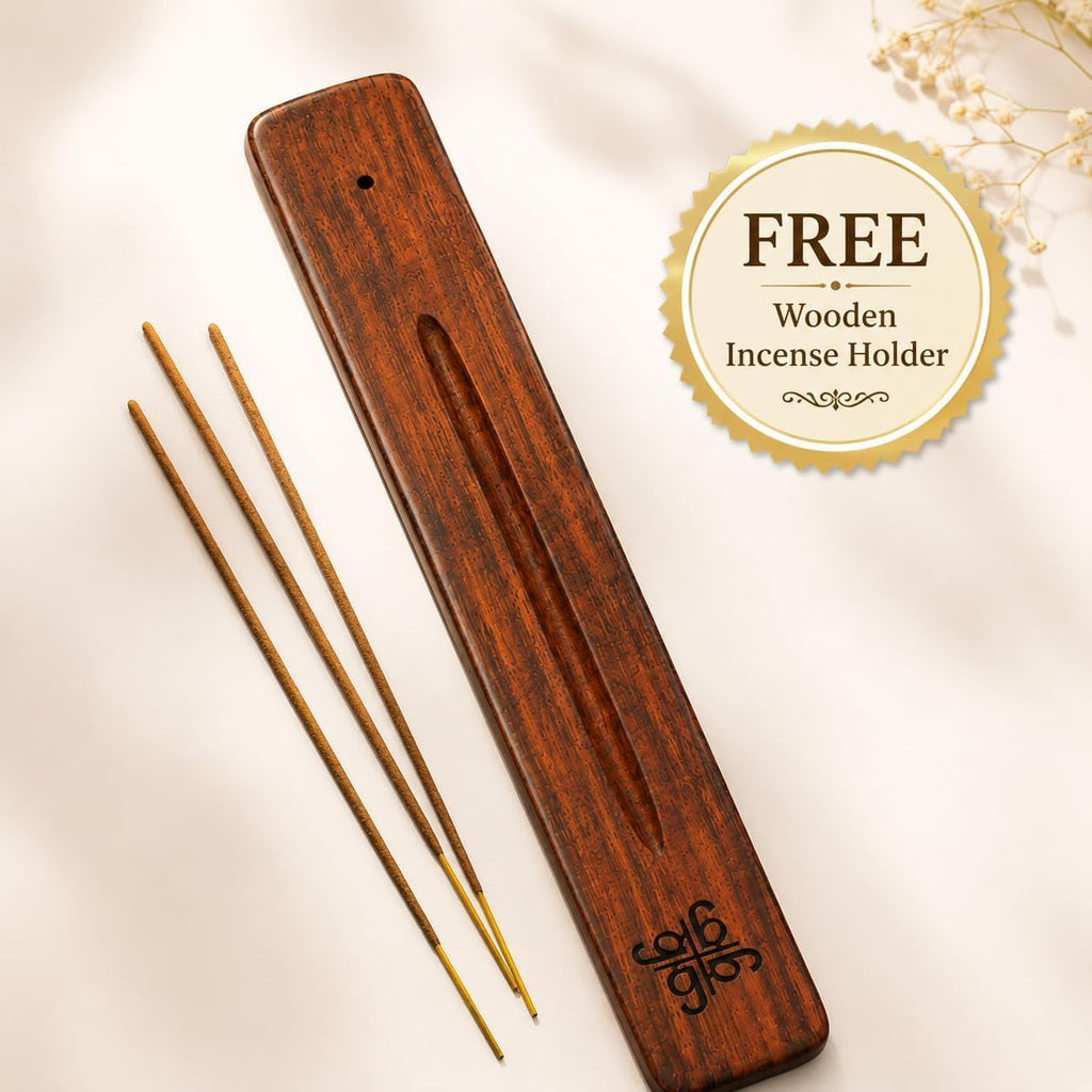 Garima Natural Pineapple Agarbatti – Charcoal-Free Incense Sticks | 48 Sticks | Free Wooden Stand