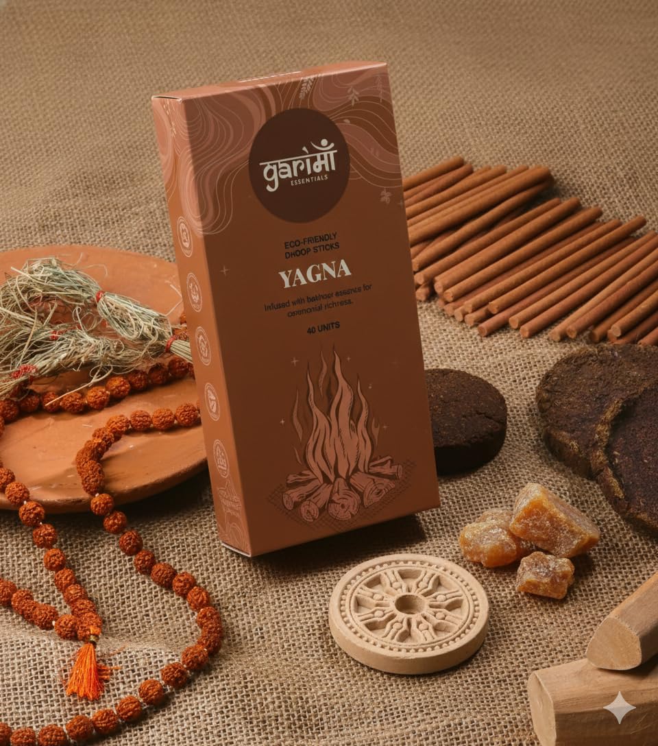 Premium Bambooless Dhoop Sticks Bakhoor Pack of 40 Sticks with Ceramic Stand