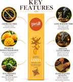 Garima Natural Mango Agarbatti – Charcoal-Free Incense Sticks | 48 Sticks | Free Wooden Stand